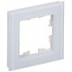 BRITE Рамка 1-ая РУ-1-2-БрБ стекло белый  BR-M12-G-K01  IEK