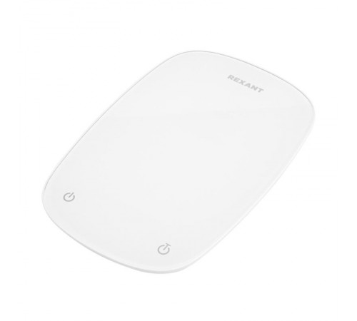 Весы кухонные электронные, белые/овальные/стекло/до 5 кг  72-1006  REXANT