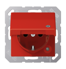 SCHUKO-розетка  с крышкой  AS1520BFKLKORT Jung