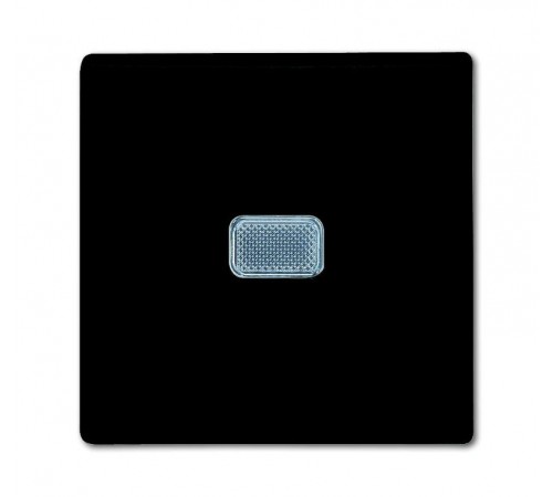 ABB Basic 55 Шато (чёрный) Выключатель 1-клавишный с подсветкой  1012-0-2175   2CKA001012A2175  ABB