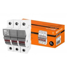 Держатель плавких вставок ДПВ 10х38 3П   SQ0216-0003  TDM