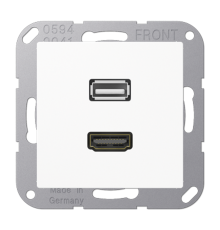 Мультимедиа разъём MAA1163WW Jung