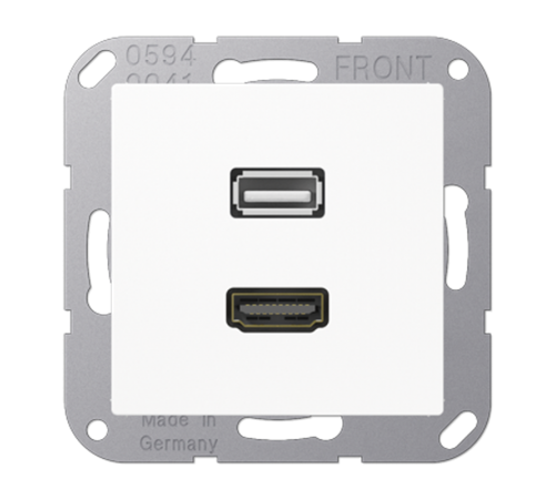 Мультимедиа разъём MAA1163WW Jung