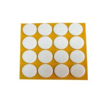 Пункт фетр. самокл. D26 мм белый (8 шт) - пакет   109156  Tech-KREP