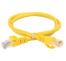 Коммутационный шнур кат. 5Е UTP LSZH 3м желтый  PC05-C5EUL-3M  ITK
