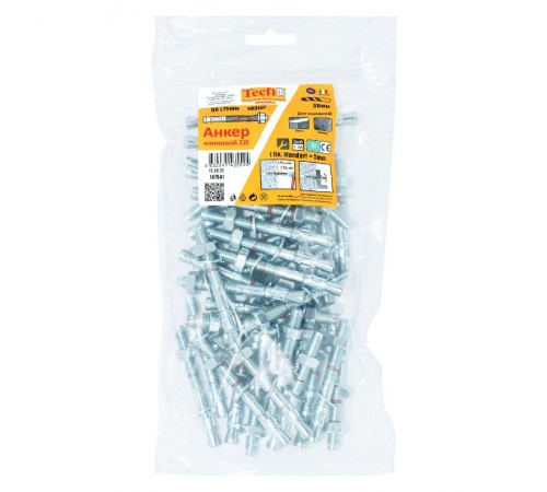 Анкер клиновой ZJE ZN8x75 (40 шт) - пакет  147541  Tecfi