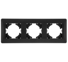 Ugra РАМКА 3-местная,  цвет графит.  С1130-010  GUSI Electric