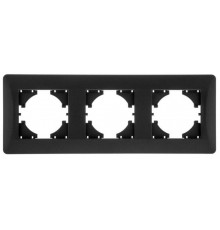 Ugra РАМКА 3-местная,  цвет графит.  С1130-010  GUSI Electric