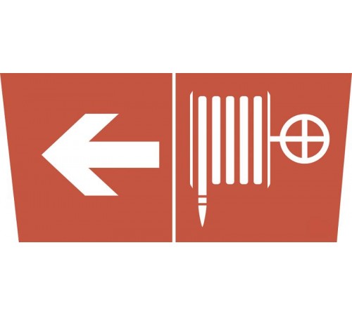 Самоклеющая этикетка INFO-SSA-106 "Пож. кран/стрелка налево" SSA-101  Б0048475  ЭРА