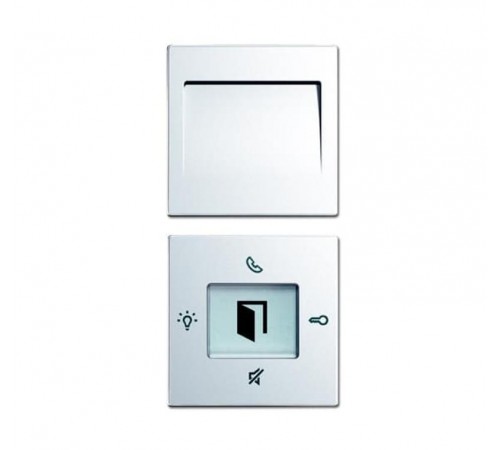 Центральная накладка, solo/future/carat, цвет серебристо-алюминиевый (рамка см. прайс лист ЭУИ BJE)  8300-0-0221   2CKA008300A0221  ABB