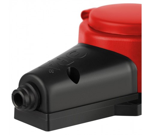 Колодка  KX-3e-RED-IP44 каучуковая с заземлением 3 розетки 16A IP44 красная  Б0068393  ЭРА