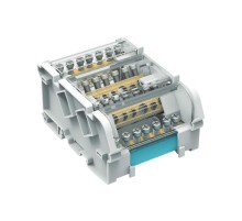 Блок распределительный на DIN рейку 4р 100А 5х6мм 2х7.5мм.  BD10074  DKC
