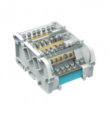 Блок распределительный на DIN рейку 4р 100А 5х6мм 2х7.5мм.  BD10074  DKC