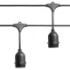 Гирлянда "Евро белт-лайт" на подвесах, 20 E27, шаг 50cm черный, 13м (3м сетевой шнур) IP65, CL50-13-1  41826  FERON