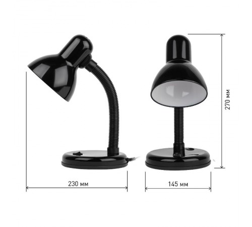 Светильник настольный под лампу N-211-E27-40W-BK черный Б0035054  ЭРА