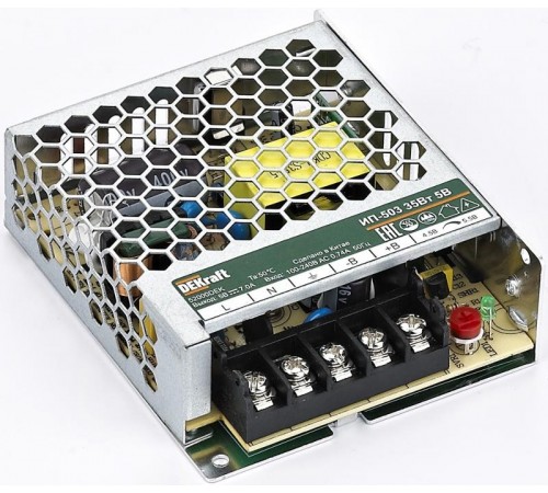 Импульсный источник питания 35Вт 5В 7А ИП-503  52000DEK  DEKraft