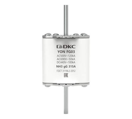 Предохранитель YON ножевого типа FG3 с одинарной индикацией 315А  1FG03-0315  DKC