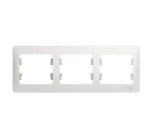 Glossa Белый Рамка 3-ая, горизонтальная  GSL000103  SE