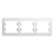 Glossa Белый Рамка 3-ая, горизонтальная  GSL000103  SE