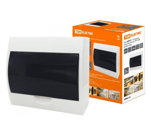 Бокс пластиковый навесной ЩРН-П-10 модулей  IP41   SQ0901-0009  TDM