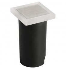 Светильник светодиодный встраиваемый тротуарный LN011 1W 3000K, IP67, белый матовый/хром  40520  Feron