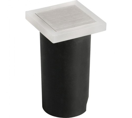 Светильник светодиодный встраиваемый тротуарный LN011 1W 3000K, IP67, белый матовый/хром  40520  Feron