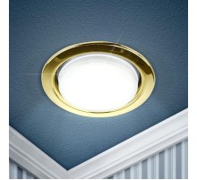 Светильник точечный встраиваемый KL35 GD eco KL35 GD есо Gx53,220V,13W ,золото (80/960)  Б0041930  ЭРА