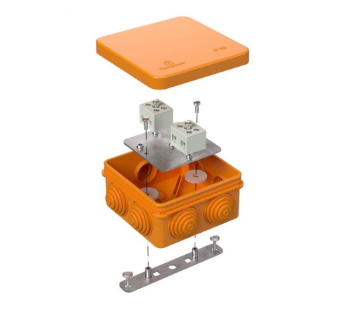 Коробка огнестойкая для о/п 40-0210-FR6.0-4 Е15-Е120 80х80х40 IP55  4p, 6.0 мм.кв. 40-0210-FR6.0-4  Промрукав
