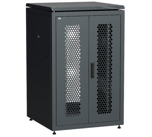 LINEA N 24U 800х800мм распашн. перф. дв. задн. перф. чер  LN05-24U88-2PP  ITK