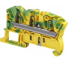 Клемма втычная ZK4-PE-3P - Земля - желто-зеленая - 4 мм?, 3 зажима  1SNK706151R0000  TE