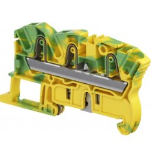 Клемма втычная ZK4-PE-3P - Земля - желто-зеленая - 4 мм?, 3 зажима  1SNK706151R0000  TE