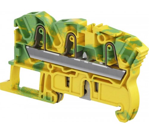 Клемма втычная ZK4-PE-3P - Земля - желто-зеленая - 4 мм?, 3 зажима  1SNK706151R0000  TE