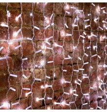 Гирлянда "Светодиодный Дождь" 2х1,5м, постоянное свечение,прозрачный провод, 230 В, диоды БЕЛЫЕ, 192 LED  235-305-6  NEON-NIGHT