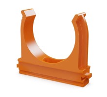 Крепёж-клипса для труб АБС-пластик оранжевая д50 (10шт/200шт уп/кор)  PR13.0107  Промрукав