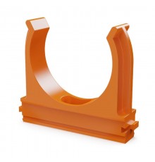 Крепёж-клипса для труб АБС-пластик оранжевая д50 (10шт/200шт уп/кор)  PR13.0107  Промрукав