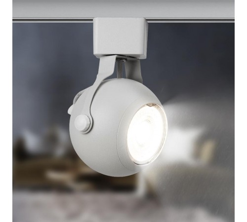 Светильник трековый однофазный TR35-GU10 WH MR16 белый под лампу  Б0053295  ЭРА