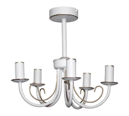 Светильник "Рустика" 253 бел.патина НСБ 01-5х60-123 Е14  1005404245  Элетех