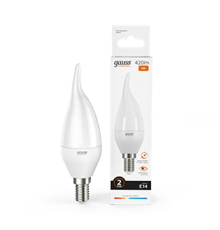 Лампа светодиодная LED Elementary Свеча на ветру 6W E14 420lm 3000K  34116  Gauss