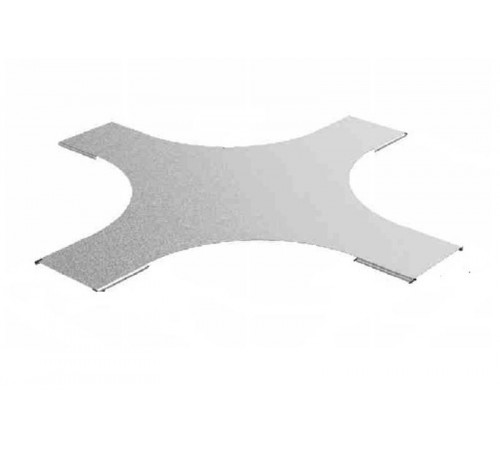 Крышка к крестообразному разветвителю для лестничного лотка НЛО 300, толщ. 1,0 мм, гор. цинк, 323331  КХЛНЛО-300-1,0-R330-ГЦ   Ostec