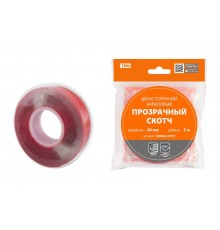 Двухсторонний акриловый прозрачный скотч ширина 20 мм длина 5 м  SQ0526-0707  TDM