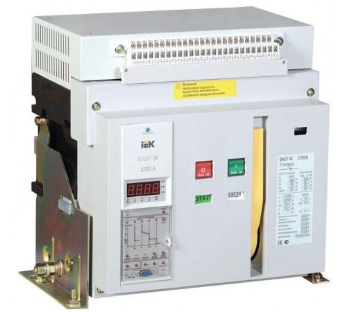 Выкл. авт. ВА07-М комб. расц. стац. 3Р 3200А Icu=80кА   SAB-3200-KRS-3P-3200A-80  IEK