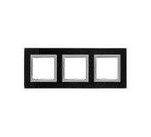 Рамка из натурального стекла, "Avanti", черная, 6 модулей  4402826  DKC