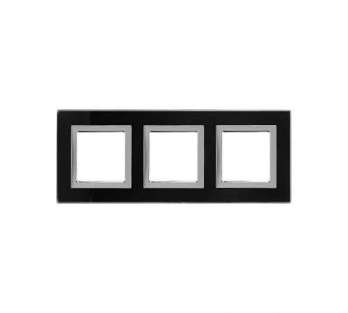 Рамка из натурального стекла, "Avanti", черная, 6 модулей  4402826  DKC