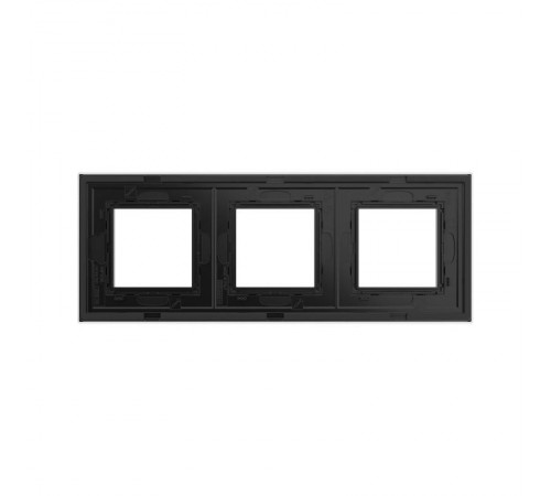 Рамка из натурального стекла, "Avanti", черная, 6 модулей  4402826  DKC