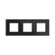 Рамка из натурального стекла, "Avanti", черная, 6 модулей  4402826  DKC
