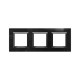 Рамка из натурального стекла, "Avanti", черная, 6 модулей  4402826  DKC