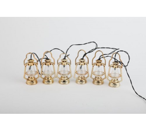 Светильник садовая гирлянда Садовая гирлянда Керосинка на солнечной батарее, ERASG024-18 3,8м  Б0044227  ЭРА