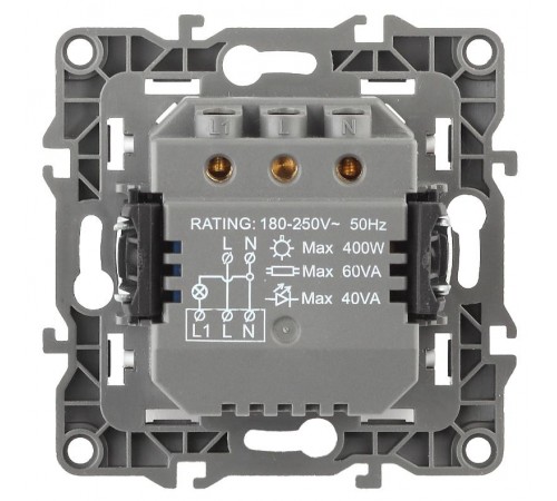 12-4104-02  Датчик движения 3-проводной, 180-240В, 400Вт, IP20, Эра12, слоновая кость  Б0031262  ЭРА