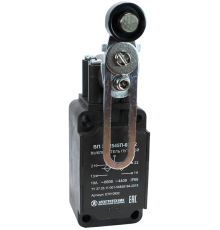 ВП 36-2545П-66 У2, рычаг с пластиковым роликом, регулир. по длине, 1з+1р, инерционный, 30х60 мм, IP66, выключатель путевой  ET010892  Электротехник