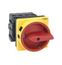 Выключатель-Разъединитель 4P 25A IP20 с красной рукояткой на дверцу 4 винтами с замком  MSD25410R  SE